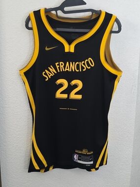 Nike San Francisco Basketball Jersey in Black and Yellow